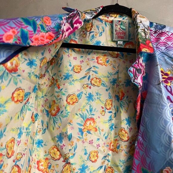 Johnny Was Silk Floral Blazer Jacket Small S NEW - Picture 3 of 7